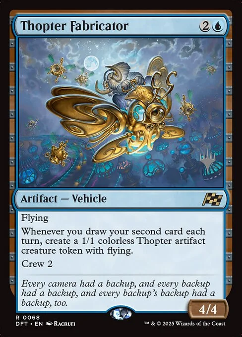 Thopter Fabricator, carta Magic di tipo Artifact — Vehicle illustrata da Racrufi