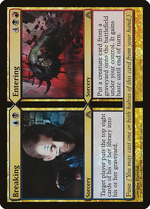 Breaking // Entering, carta Magic di tipo Sorcery // Sorcery illustrata da Igor Kieryluk