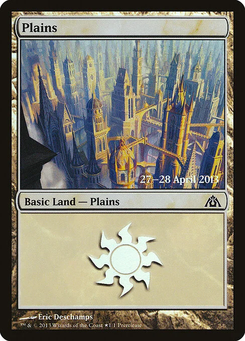 Plains, carta Magic di tipo Basic Land — Plains illustrata da Eric Deschamps