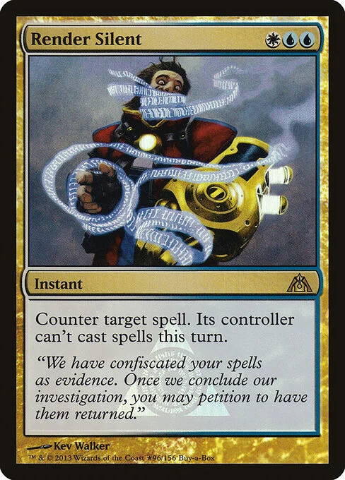 Render Silent, carta Magic di tipo Instant illustrata da Kev Walker