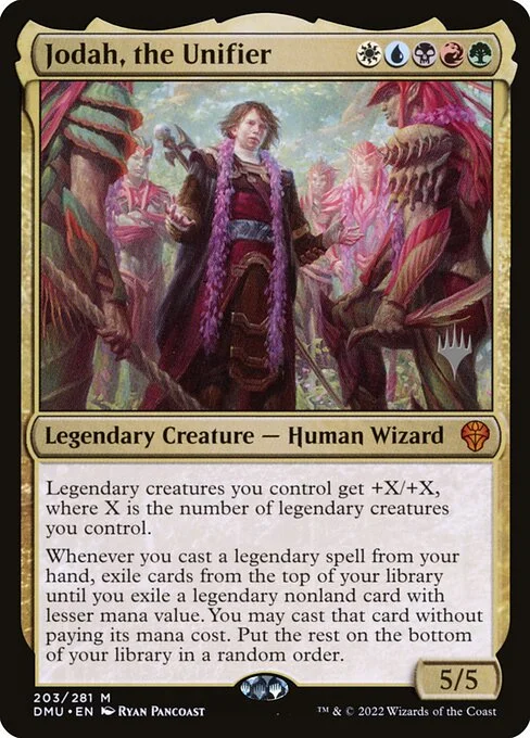 Jodah, the Unifier, carta Magic di tipo Legendary Creature — Human Wizard illustrata da Ryan Pancoast