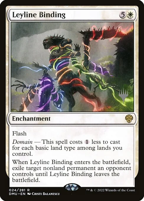 Leyline Binding, carta Magic di tipo Enchantment illustrata da Cristi Balanescu