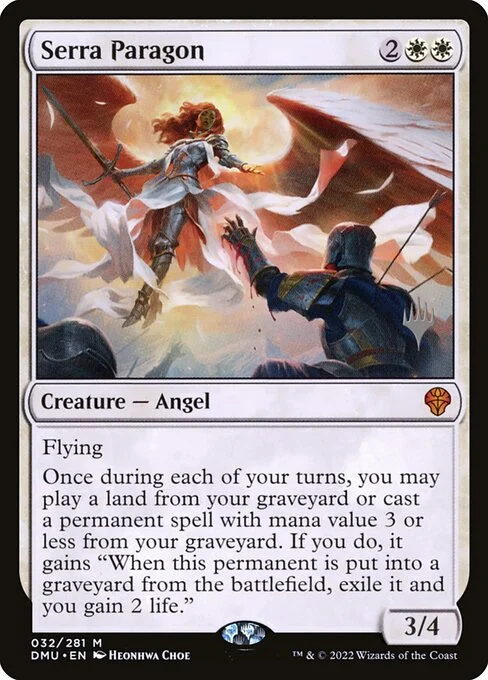 Serra Paragon, carta Magic di tipo Creature — Angel illustrata da Heonhwa