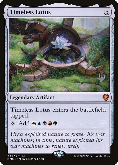 Timeless Lotus, carta Magic di tipo Legendary Artifact illustrata da Lindsey Look