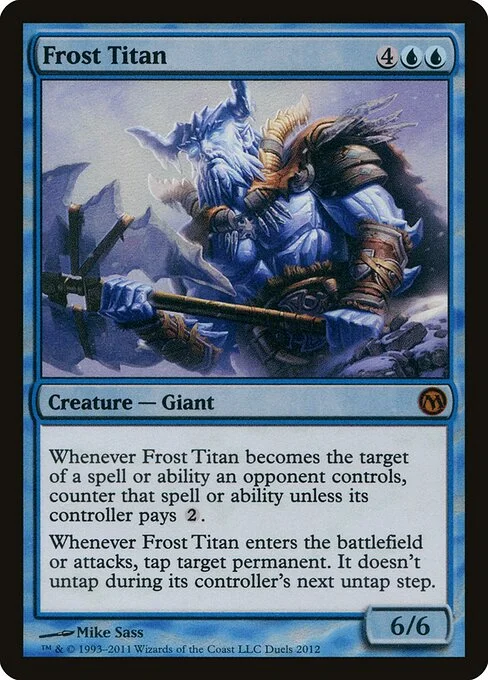 Frost Titan, carta Magic di tipo Creature — Giant illustrata da Mike Sass
