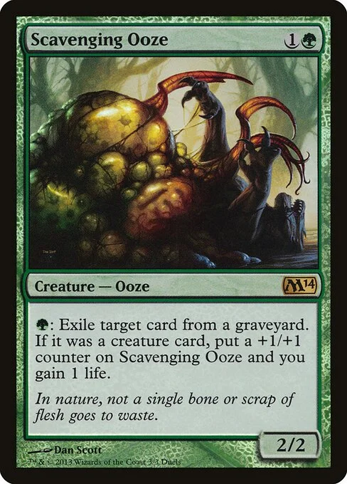 Scavenging Ooze, carta Magic di tipo Creature — Ooze illustrata da Dan Murayama Scott