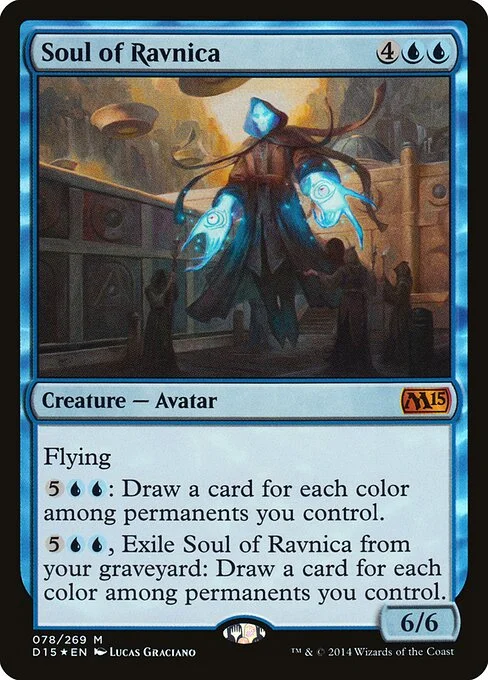 Soul of Ravnica, carta Magic di tipo Creature — Avatar illustrata da Lucas Graciano