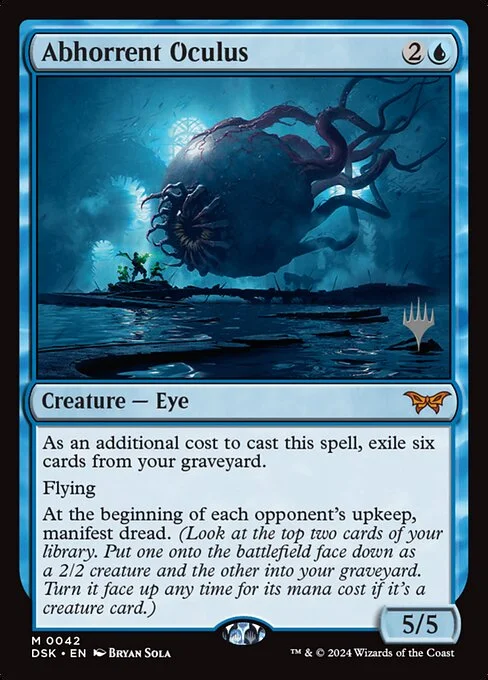 Abhorrent Oculus, carta Magic di tipo Creature — Eye illustrata da Bryan Sola