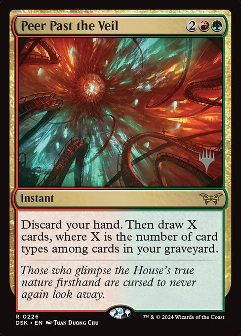 Peer Past the Veil, carta Magic di tipo Instant illustrata da Tuan Duong Chu