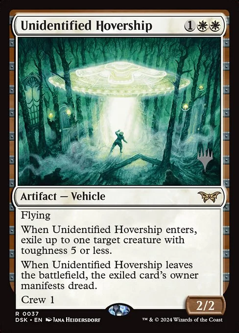 Unidentified Hovership, carta Magic di tipo Artifact — Vehicle illustrata da Jana Heidersdorf