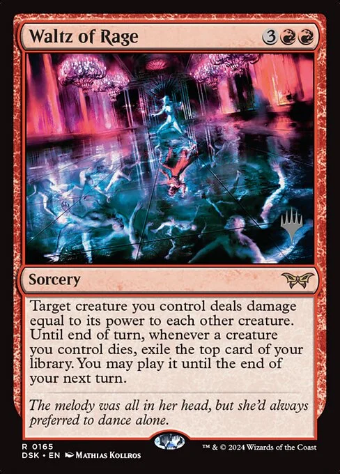 Waltz of Rage, carta Magic di tipo Sorcery illustrata da Mathias Kollros