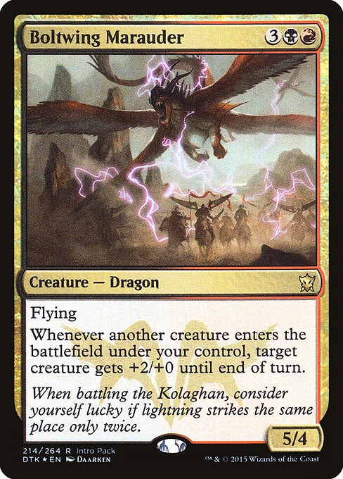 Boltwing Marauder, carta Magic di tipo Creature — Dragon illustrata da Daarken