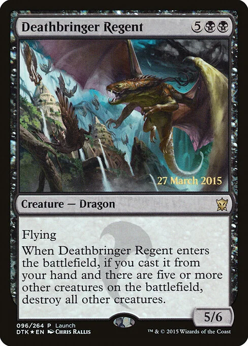 Deathbringer Regent, carta Magic di tipo Creature — Dragon illustrata da Chris Rallis