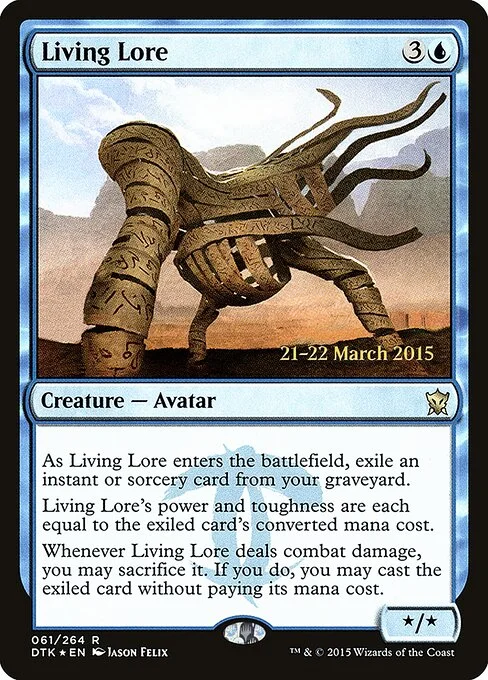 Living Lore, carta Magic di tipo Creature — Avatar illustrata da Jason Felix