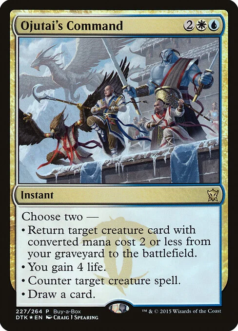 Ojutai's Command, carta Magic di tipo Instant illustrata da Craig J Spearing