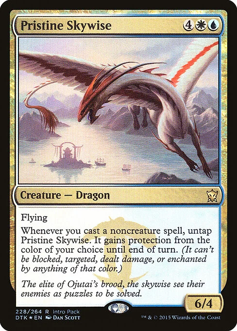 Pristine Skywise, carta Magic di tipo Creature — Dragon illustrata da Dan Murayama Scott
