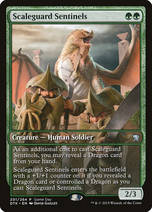 Scaleguard Sentinels, carta Magic di tipo Creature — Human Soldier illustrata da David Gaillet