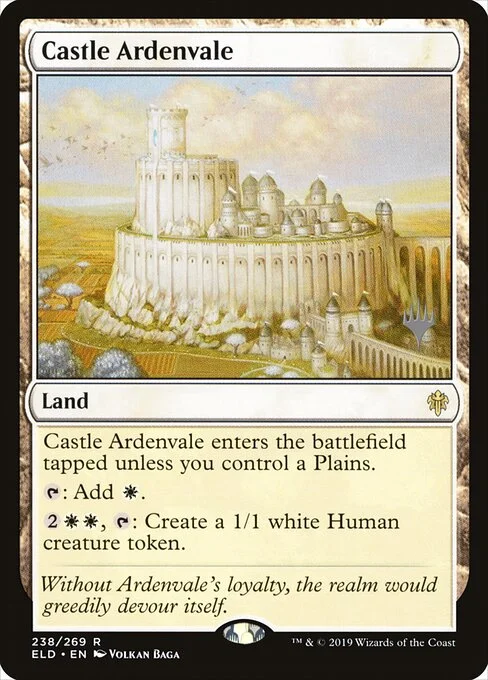 Castle Ardenvale, carta Magic di tipo Land illustrata da Volkan Baǵa