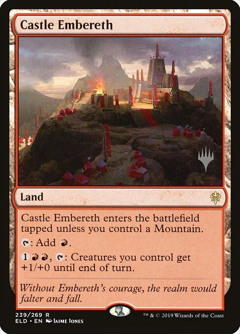 Castle Embereth, carta Magic di tipo Land illustrata da Jaime Jones