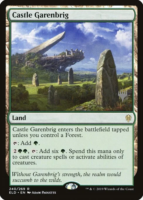 Castle Garenbrig, carta Magic di tipo Land illustrata da Adam Paquette