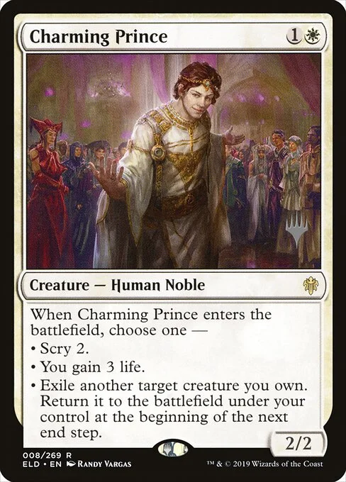 Charming Prince, carta Magic di tipo Creature — Human Noble illustrata da Randy Vargas