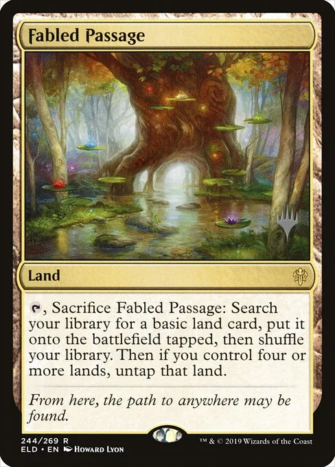 Fabled Passage, carta Magic di tipo Land illustrata da Howard Lyon