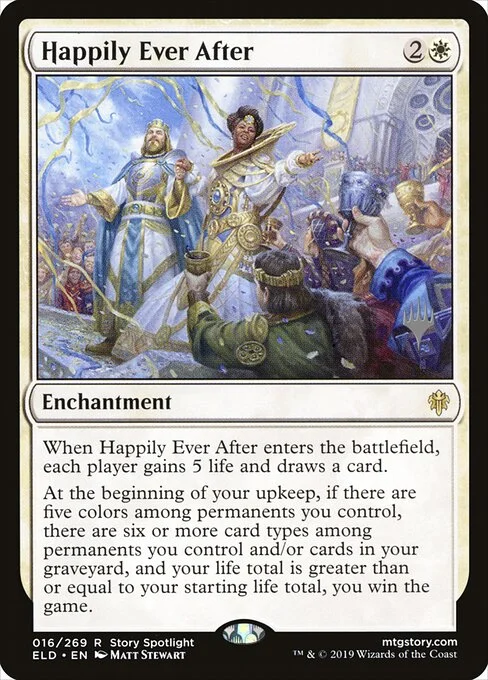 Happily Ever After, carta Magic di tipo Enchantment illustrata da Matt Stewart