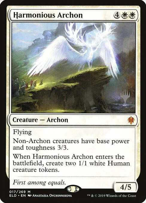 Harmonious Archon, carta Magic di tipo Creature — Archon illustrata da Anastasia Ovchinnikova