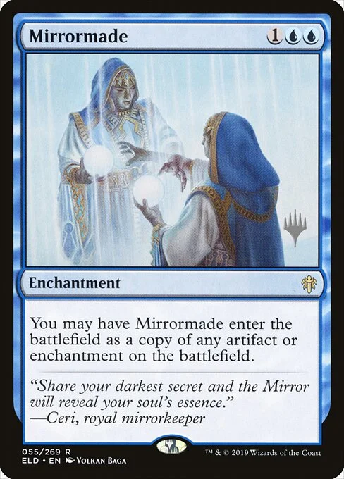 Mirrormade, carta Magic di tipo Enchantment illustrata da Volkan Baǵa