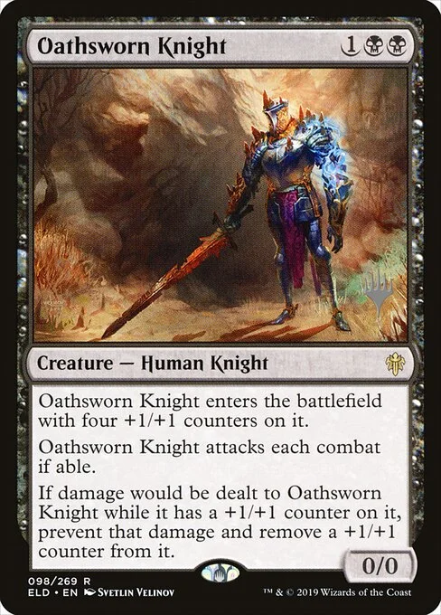 Oathsworn Knight, carta Magic di tipo Creature — Human Knight illustrata da Svetlin Velinov