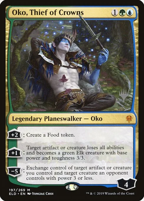 Oko, Thief of Crowns, carta Magic di tipo Legendary Planeswalker — Oko illustrata da Yongjae Choi