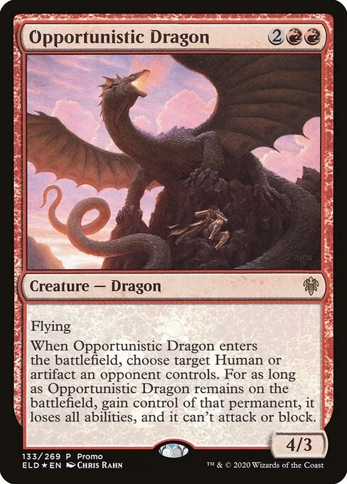 Opportunistic Dragon, carta Magic di tipo Creature — Dragon illustrata da Chris Rahn