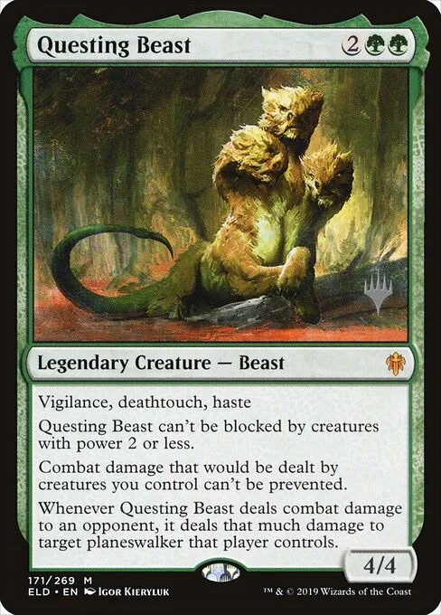 Questing Beast, carta Magic di tipo Legendary Creature — Beast illustrata da Igor Kieryluk