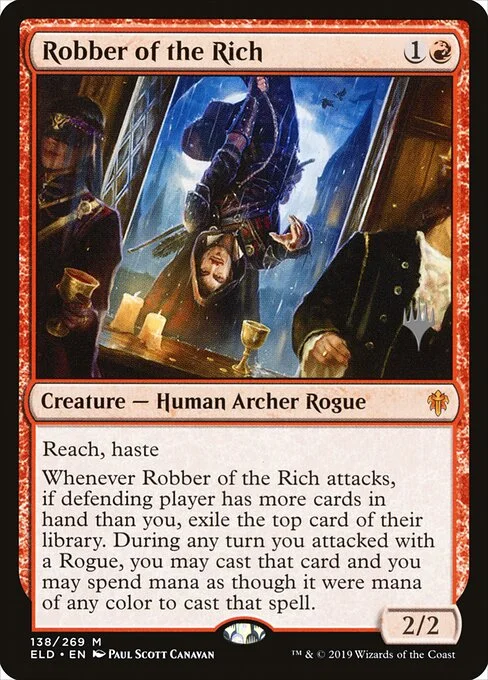 Robber of the Rich, carta Magic di tipo Creature — Human Archer Rogue illustrata da Paul Scott Canavan