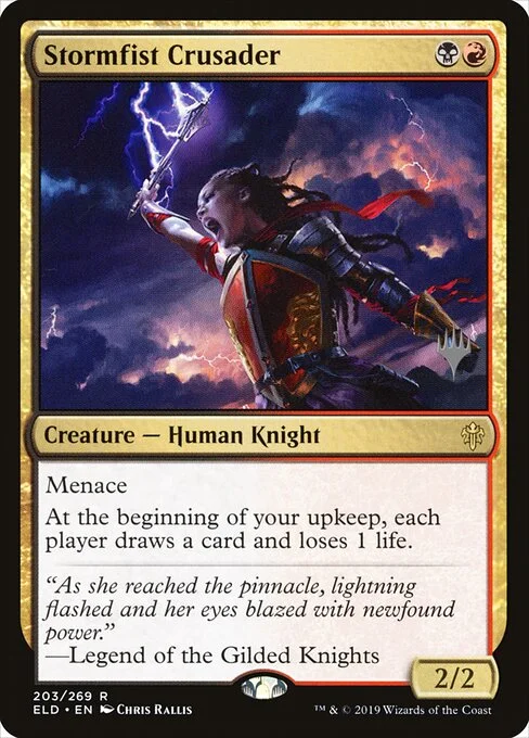 Stormfist Crusader, carta Magic di tipo Creature — Human Knight illustrata da Chris Rallis