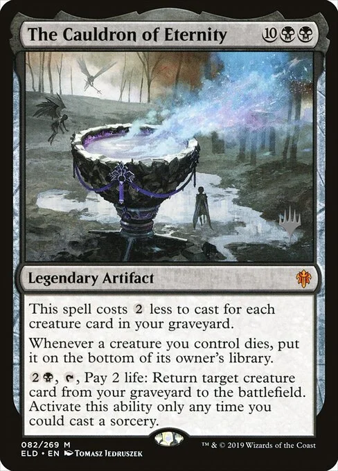 The Cauldron of Eternity, carta Magic di tipo Legendary Artifact illustrata da Tomasz Jedruszek