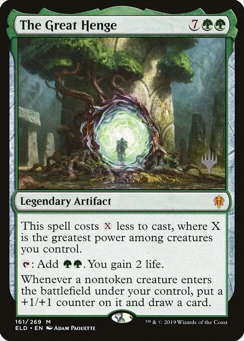 The Great Henge, carta Magic di tipo Legendary Artifact illustrata da Adam Paquette