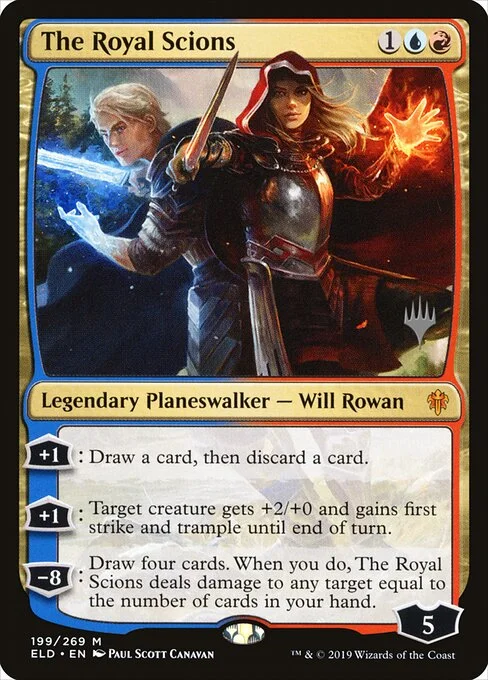 The Royal Scions, carta Magic di tipo Legendary Planeswalker — Will Rowan illustrata da Paul Scott Canavan