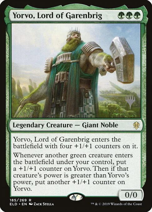 Yorvo, Lord of Garenbrig, carta Magic di tipo Legendary Creature — Giant Noble illustrata da Zack Stella
