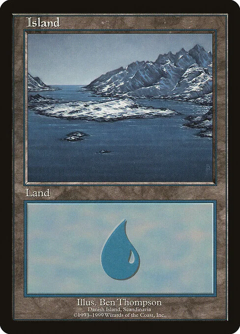 Island, carta Magic di tipo Basic Land — Island illustrata da Ben Thompson