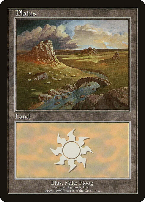 Plains, carta Magic di tipo Basic Land — Plains illustrata da Mike Ploog