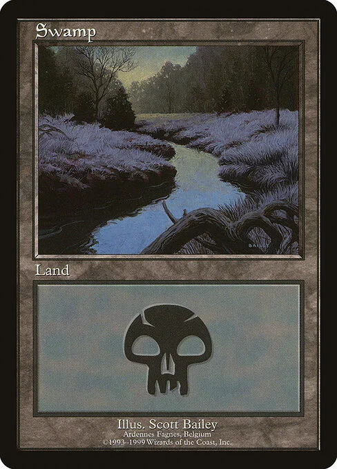 Swamp, carta Magic di tipo Basic Land — Swamp illustrata da Scott Bailey