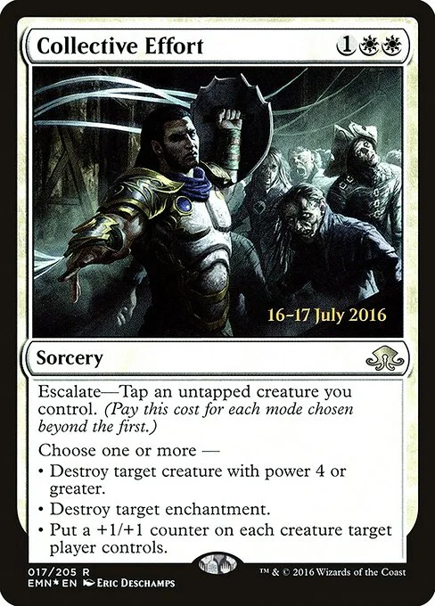 Collective Effort, carta Magic di tipo Sorcery illustrata da Eric Deschamps