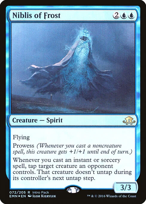 Niblis of Frost, carta Magic di tipo Creature — Spirit illustrata da Igor Kieryluk