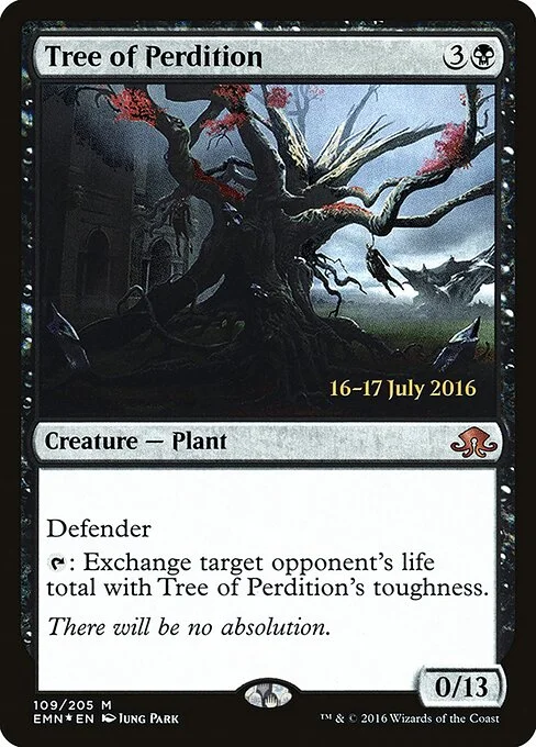 Tree of Perdition, carta Magic di tipo Creature — Plant illustrata da Jung Park