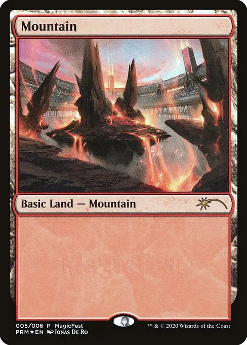 Mountain, carta Magic di tipo Basic Land — Mountain illustrata da Jonas De Ro