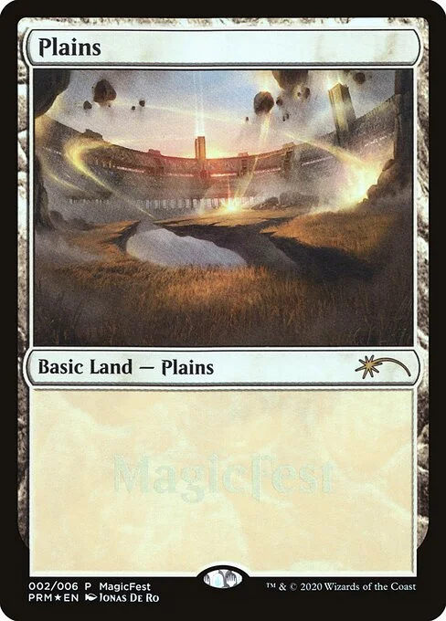 Plains, carta Magic di tipo Basic Land — Plains illustrata da Jonas De Ro