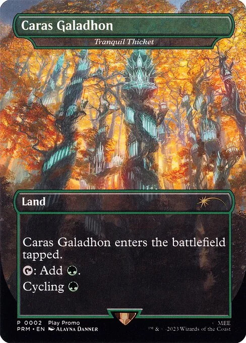 Tranquil Thicket, carta Magic di tipo Land illustrata da Alayna Danner
