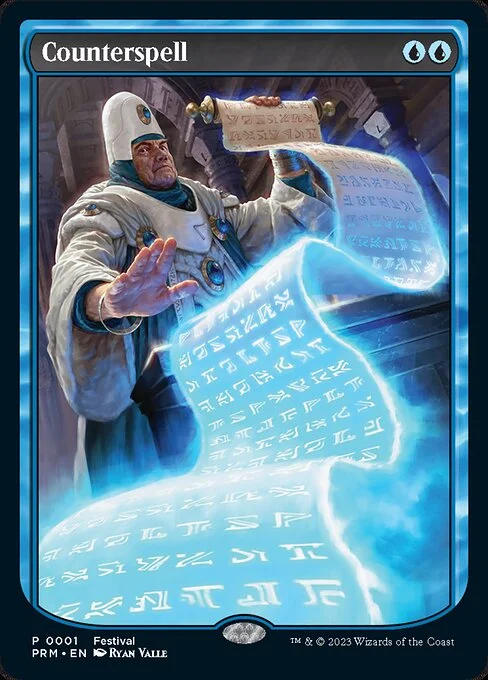 Counterspell, carta Magic di tipo Instant illustrata da Ryan Valle