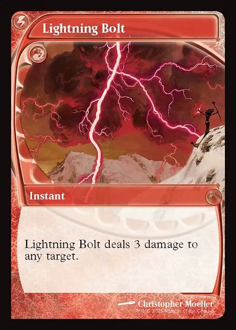 Lightning Bolt, carta Magic di tipo Instant illustrata da Christopher Moeller